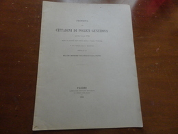 PROTESTA DEI CITTADINI DI POLIZZI GENEROSA SCRITTA L'ANNO 1775 DOPO LA PERDITA DELL'ANTICA STATUA D'ISIDE TRIFORME-1880 - Libri Antichi