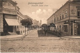 T2 Balassagyarmat, Kossuth Lajos Utca, Gyógyszertár, Szálloda, Hirsch üzlete. Wertheimer Zsigmond Kiadása + '1908 LOSONC - Non Classés