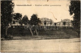 T2/T3 1918 Balatonlelle, Erzsébet Szünidei Gyermektelep. Kiadja Kengyel Róza (fl) - Non Classés