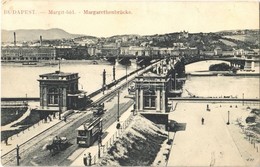 T2/T3 1912 Budapest, Margit Híd Pesti Hídfő, Villamos (EK) - Ohne Zuordnung