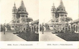 ** T1 Budapest I. Réslet A Halászbástyáról. Sztereó Képeslap / Stereo Postcard - Ohne Zuordnung