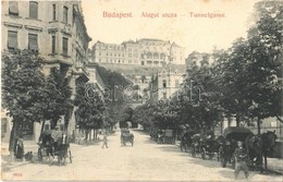 ** T2 Budapest I. Alagút Utca, Lovaskocsik. Taussig A. 6834. - Unclassified