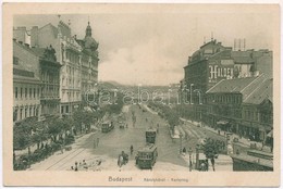 ** T3 Budapest V. Károly Körút, Villamosok, Haldek Szőnyegáruháza, Auerbach Mór üzlete (ázott / Wet Damage) - Ohne Zuordnung