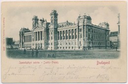 T2/T3 1899 (Vorläufer!) Budapest V. Igazságügyi Palota. Stengel & Co.  Emb. - Non Classés