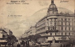 T2/T3 1901 Budapest VIII. Kerepesi út (Rákóczi út), Nemzeti Színház és Bérháza, Lóvasút, Szikszay Ferenc étterme és Kávé - Ohne Zuordnung