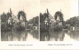 ** T1 Budapest XIV. Mezőgazdasági Múzeum. Sztereó Képeslap / Stereo Postcard - Ohne Zuordnung