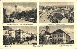 T2 1941 Sátoraljaújhely, Horthy Miklós és Wekerle Tér, Római Katolikus Templom, Andrássy Utca, Piarista Gimnázium, Város - Non Classés