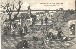 ** T1 1879 Szeged, árvíz Márc. 12-én S: Rausnitz - Ohne Zuordnung