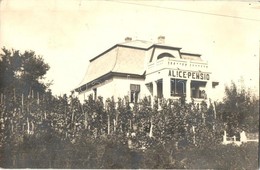 * T1/T2 Tapolca, Alice-Pensio. Hungária Fényképészeti Műterem. Photo - Non Classés