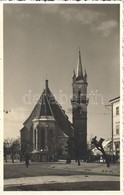 * T1 1940 Beszterce, Bistritz, Bistrita; Evangélikus Templom / Lutheran Church, Photo + '1940 Beszterce Visszatért' So.  - Ohne Zuordnung