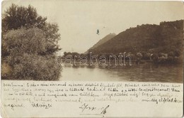 T2/T3 1899 Déva, Maros Folyó, Háttérben A Vár / Mures Riverside, Castle In The Background. Photo  (EK) - Non Classés