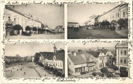 T2/T3 1941 Kézdivásárhely, Targu Secuiesc; Utcaképek, Magyar Zászlók, Automobil, üzletek / Street Views With Hungarian F - Non Classés