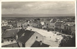 T2/T3 1944 Kézdivásárhely, Targu Secuiesc; Fő Tér, Kézsmárky Gizella, Dávid Antal üzlete, Európa Szálloda, Piac. Turóczy - Non Classés