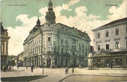 T2/T3 1912 Kolozsvár, Cluj; New York Szálloda, Schuster Emil üzlete és Saját Kiadása / Hotel, Publisher's Shop - Ohne Zuordnung