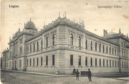 T2/T3 1906 Lugos, Lugoj; Igazságügyi Palota. Auspitz Adolf Kiadása / Palace Of Justice (kissé ázott Sarok / Slightly Wet - Ohne Zuordnung