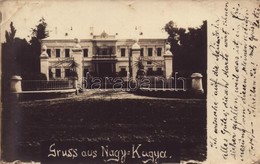 T2/T3 1915 Nagykágya, Nagy-Kágya, Cadea; Pongrácz-kastély / Castle. Photo  (EK) - Non Classés