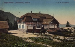 T2 1913 Nagykőhavas, Hohenstein, Piatra Mare; EKE Menedékháza és Saját Kiadása / Mountain Rest House - Ohne Zuordnung