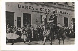 T2 1940 Nagyvárad, Oradea; Bevonulás, Horthy Miklós, Román Bank / Entry Of The Hungarian Troops, Horthy, Bank, Photo - Non Classés