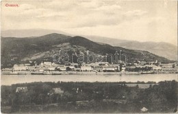 ** T2/T3 Orsova, Látkép A Dunával / General View With The Danube (EK) - Ohne Zuordnung