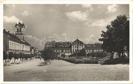 * T2/T3 1940 Sepsiszentgyörgy, Sfantu Gheorghe; Park, M. Kir. Törvényszék, Városháza, Automobilok / Park, Court, Town Ha - Ohne Zuordnung