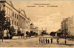 T2/T3 1914 Szamosújvár, Gherla; Víz Utca, Gimnázium, Kir. Járásbíróság, Görögkatolikus Templom. Kiadja Anka Sándor 1884. - Non Classés