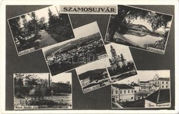 T2/T3 1944 Szamosújvár, Gherla; Erzsébet Kert, Fő Tér, Országos Fegyintézet, Rózsa Sándor Sírja, Szamos Részlet / Genera - Non Classés