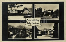 T1/T2 1930 Alsótátrafüred, Unter-Schmecks, Dolny Smokovec (Magas-Tátra, Vysoké Tatry); - Sonstige & Ohne Zuordnung