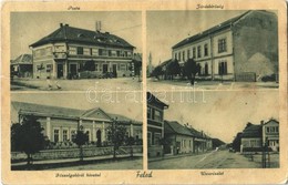 T3 1940 Feled, Veladin, Jesenské; Posta, Járásbíróság, Főszolgabírói Hivatal, Utca, Automobil / Post Office, Court, Stre - Autres & Non Classés