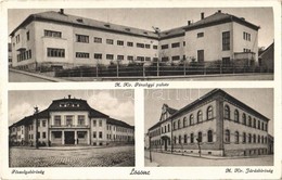 T2/T3 1940 Losonc, Lucenec; M. Kir. Pénzügyi Palota, Főszolgabíróság, M. Kir. Járásbíróság. Salamon Károly Kiadása / Pal - Sonstige & Ohne Zuordnung