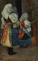 T2 1925 Pöstyén, Pistyan, Piestany; Pocas Poboznosti / Ájtatosság Közben, Pöstyéni Népviselet, Folklór / Praying Women I - Autres & Non Classés