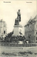 * T2 1912 Rimaszombat, Rimavská Sobota; Tompa Mihály Szobra. Ifj. Rábely Miklós Kiadása / Monument, Statue - Sonstige & Ohne Zuordnung