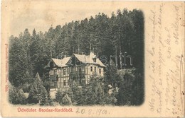 T2/T3 1900 Stószfürdő, Stoósz-fürdő, Kúpele Stós; Mária Villa / Villa - Sonstige & Ohne Zuordnung