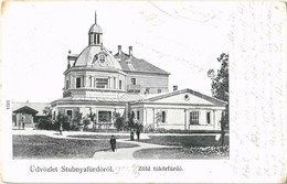 T2/T3 1902 Stubnyafürdő, Túróchévíz, Stubnianske Teplice, Turcianske Teplice; Zöld Tükörfürdő / Spa - Autres & Non Classés