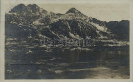 T1/T2 1917 Tátra, Vysoké Tatry; Fehértó A Fehér-tavi-csúccsal / Jahnaci Stit / Lake, Mountain Peak - Sonstige & Ohne Zuordnung
