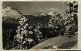 T1 1938 Tátra, Vysoké Tatry; Velka Vysoká Od Móryho / Tátra-csúcs Télen / Mountain Peak, Winter - Autres & Non Classés