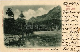 T2 1899 Tátra, Vysoké Tatry; Poprádi Tó és Menház / Popradske Pleso, Rest House, Lake - Sonstige & Ohne Zuordnung