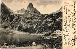 T2 Tátra, Vysoké Tatry; Zöld-tó, Karbunkulus Torony, Frigyes Menház / Grünersee, Karfunkelturm, Unterkunftshaus / Zelené - Autres & Non Classés