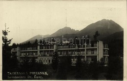 ** T1/T2 Tátraszéplak, Tatranska Polianka, Westerheim (Magas-Tátra, Vysoké Tatry); Sanatorium Dr. Guhr. / Szanatórium, P - Autres & Non Classés