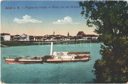 T2/T3 Bród, Nagyrév, Slavonski Brod, Brod An Der Save; Pogled Sa Mosta / Blick Von Der Brücke / View From The Bridge, St - Autres & Non Classés