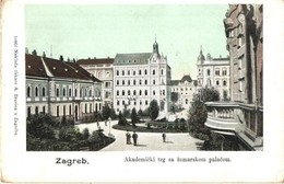 T2/T3 Zagreb, Akademicki Trg Sa Sumarskom Palackom / Square With Forestry Palace  (EK) - Sonstige & Ohne Zuordnung