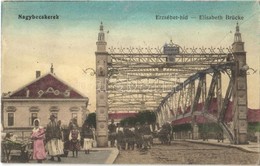 ** T2 Nagybecskerek, Zrenjanin, Veliki Beckerek;  Erzsébet Híd, Utcai árus / Elisabeth Brücke / Bridge, Street Vendor - Ohne Zuordnung