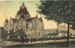 T2/T3 1913 Szabadka, Subotica; Zsinagóga, Gyógyszertár / Synagogue, Pharmacy (Rb) - Zonder Classificatie