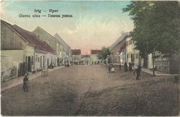 T2/T3 1915 Ürög, Irig; Glavna Ulica / Fő Utca, üzletek / Main Street, Shops + 'K. Und K. KORPS MUN. PARK No. 15. KOLONNE - Non Classés