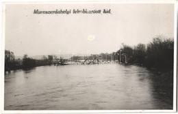* T2 1941 Muraszerdahely, Mursko Sredisce; Felrobbantott Híd / Destroyed Bridge. Photo - Sin Clasificación