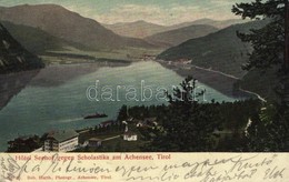 T1/T2 1904 Achenkirch (Tirol), Hotel Seehof Gegen Scholastika Am Achensee / Hotel, Lake, Steamship - Autres & Non Classés