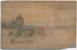 T4 1900 Mariazell, Wooden Postcard (b) - Sonstige & Ohne Zuordnung