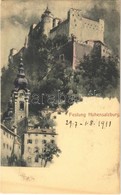 * T2 1911 Salzburg, Festung Hohensalzburg / Castle, Fortress - Sonstige & Ohne Zuordnung