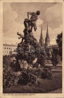 ** T2/T3 Salzburg, Aus Dem Mirabellgarten / Garden, Monument, Church (worn Corners) - Autres & Non Classés