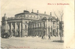 ** T2 Wien, Vienna, Bécs I. K. K. Hof-Burgtheater / Thatre, Horse-drawn Tram. Phot. Ch. Scolik Nr. 51. - Autres & Non Classés