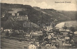 T2 Podhradí Nad Dyjí, Frejstejn, Freistein; Sommerfrische Freistein / General View, Castle Ruins. Fotogr. Atelier Rudolf - Non Classés